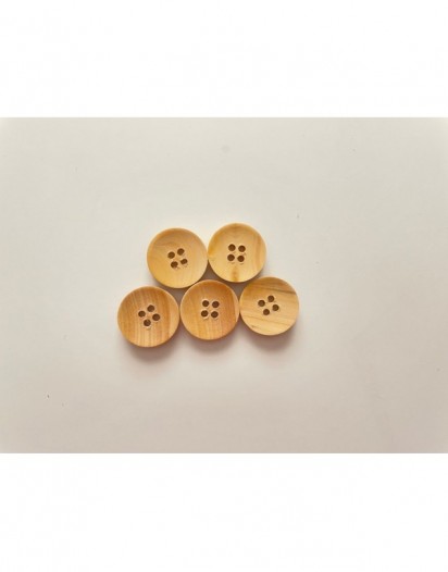 YUVARLAK AHŞAP DÜĞME (5Adet)