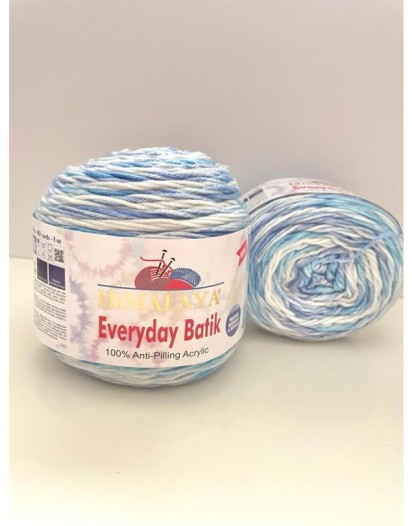 EVERYDAY BATİK 74206 MAVİ TONLARI EBRULİ