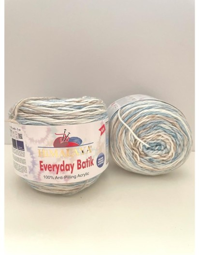 EVERYDAY BATİK 74207 MAVİ BEJ EBRULİ