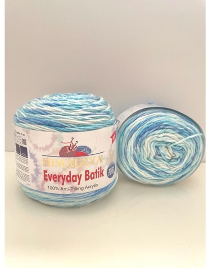 EVERYDAY BATİK 74212 MAVİ TONLARI  EBRULİ