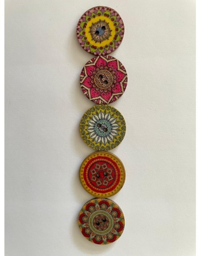 MANDALA DÜĞME 2,5 CM 