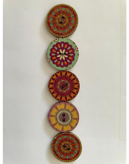 MANDALA DÜĞME 2,5 CM 