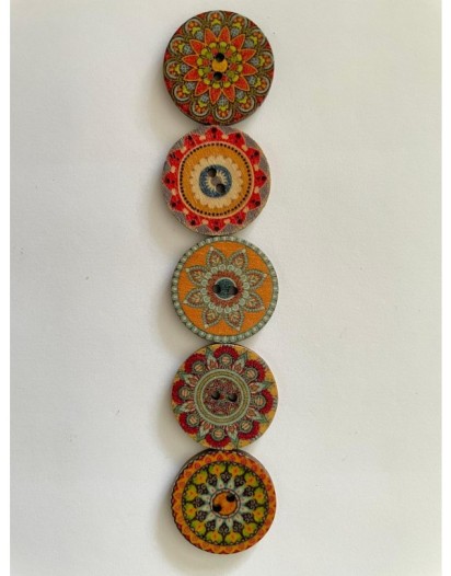 MANDALA DÜĞME 2,5 CM 