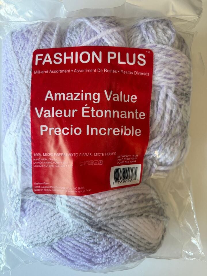 FASHION PLUS MOR GRİ EBRULİ 450 GR NO:500
