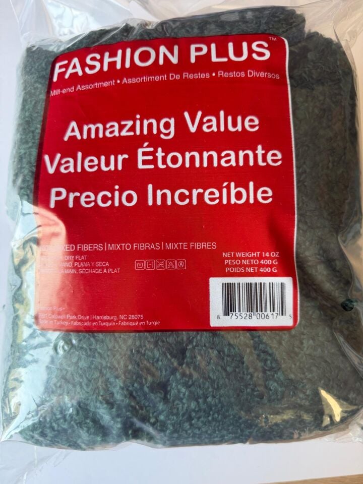 FASHION PLUS KOYU YEŞİL BUKLET 600 GR NO:502