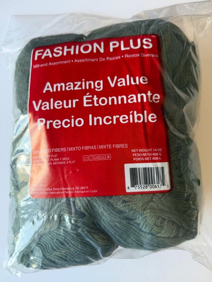 FASHION PLUS HAKİ YEŞİL HARDAL KIRÇIL 460 GR NO:508