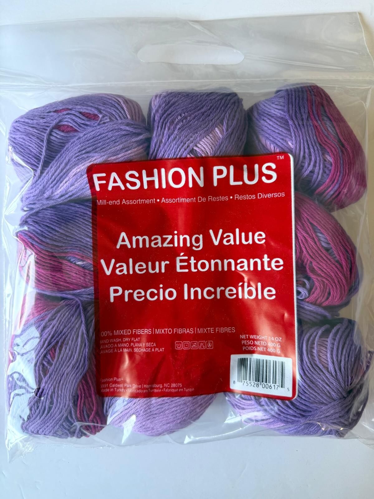 FASHION PLUS MOR PEMBE 470 GR NO:519