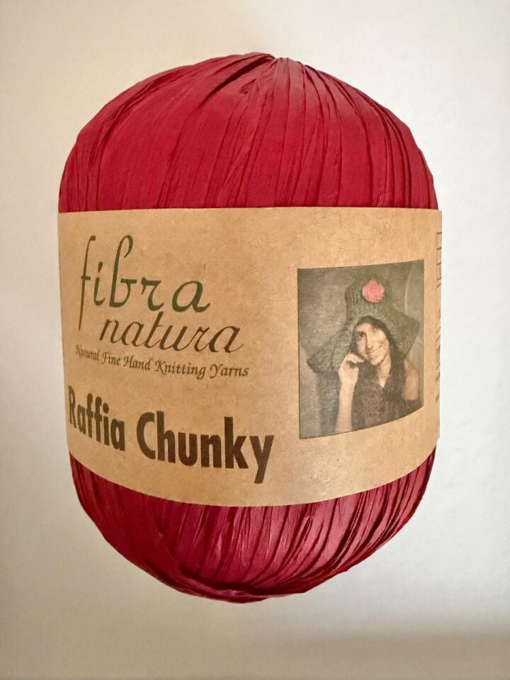 FİBRA NATURA RAFFİA CHUNKY  KOYU KIRMIZI 114-44