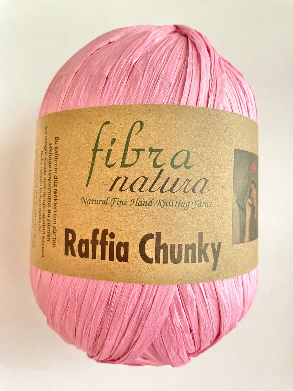 FİBRA NATURA RAFFİA CHUNKY PEMBE 114-05