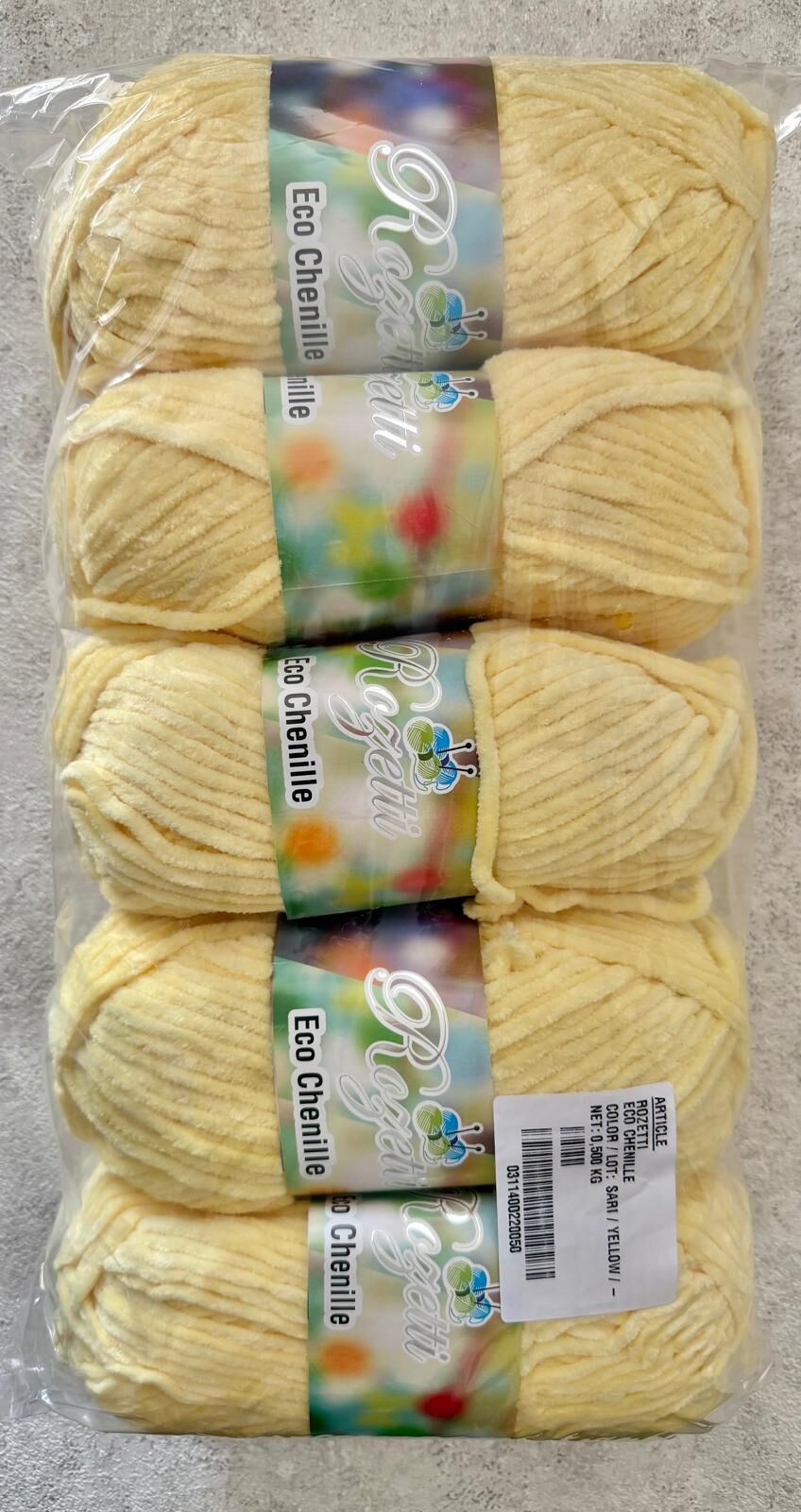 ECO CHENİLLE 02-39 AÇIK SARI 5 ADET