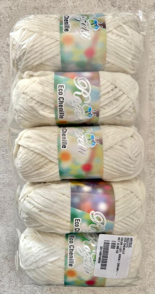 ECO CHENİLLE 02-40 KREM 5 ADET