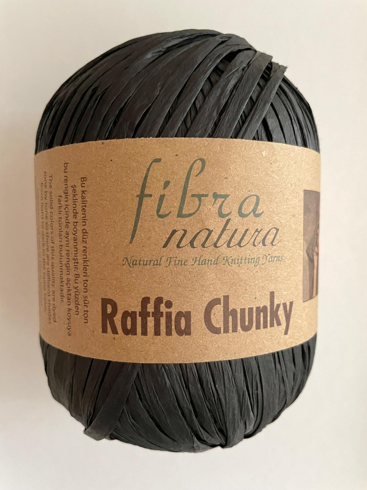 FİBRA NATURA RAFFİA CHUNKY SİYAH 114-22