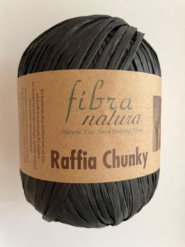 FİBRA NATURA RAFFİA CHUNKY SİYAH 114-22