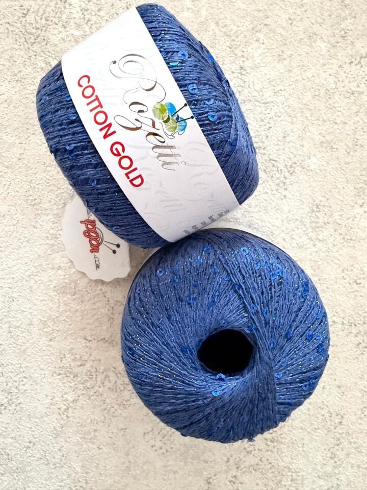 ROZETTİ COTTON GOLD BEYAZ SAKS MAVİ 1100