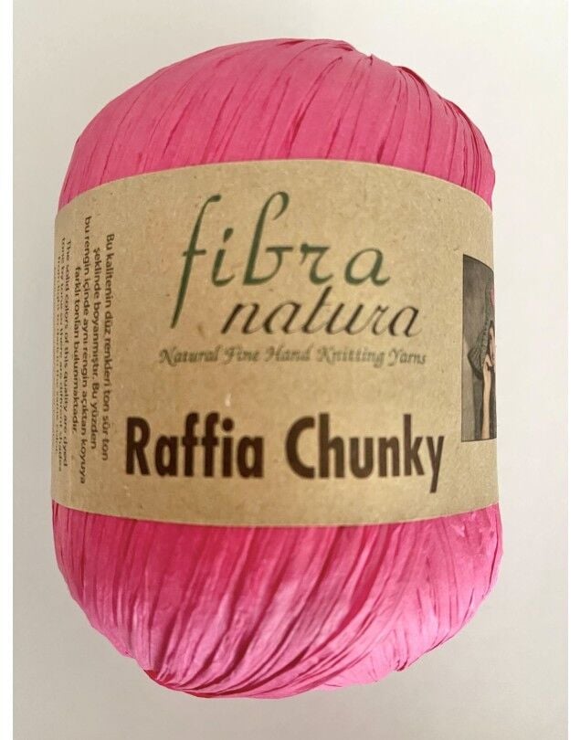 FİBRA NATURA RAFFİA CHUNKY PEMBE 114-31