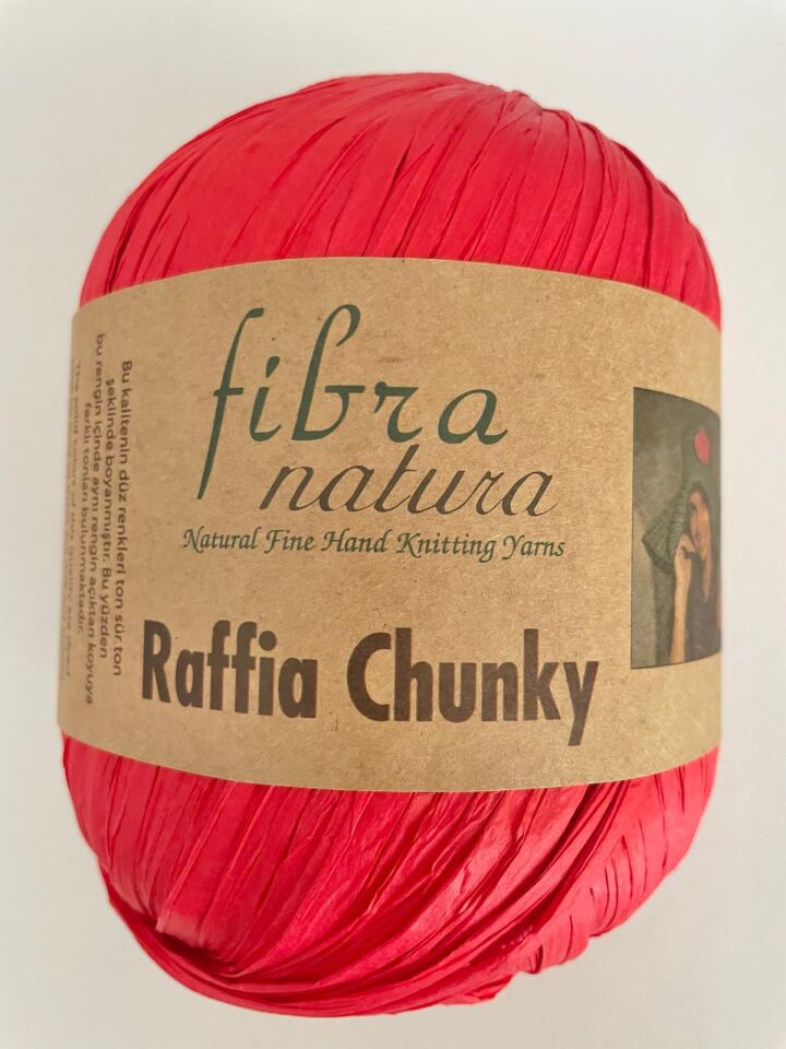 FİBRA NATURA RAFFİA CHUNKY KIRMIZI 114-32