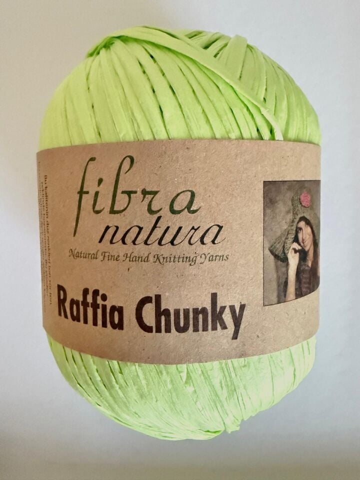 FİBRA NATURA RAFFİA CHUNKY NEON YEŞİL 114-38