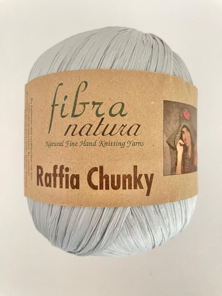 FİBRA NATURA RAFFİA CHUNKY BUZ MAVİ 114-41