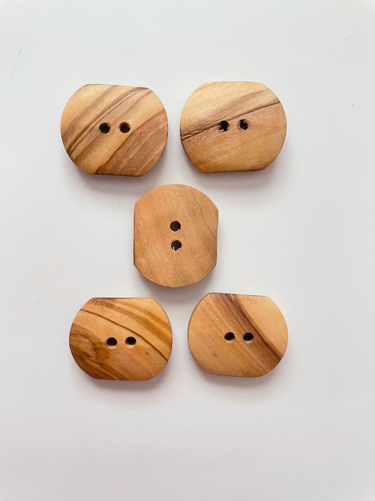 AHŞAP KARE DÜĞME 5 ADET