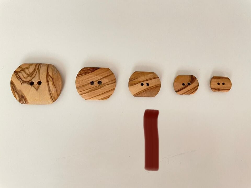 AHŞAP DÜĞME 5 ADET