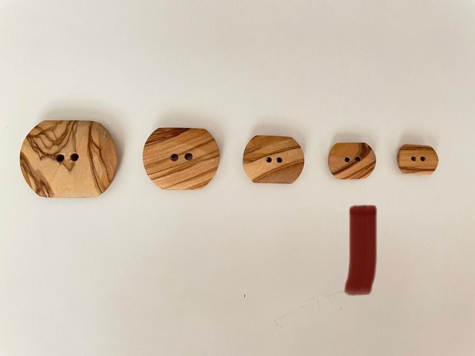 AHŞAP DÜĞME 5 ADET