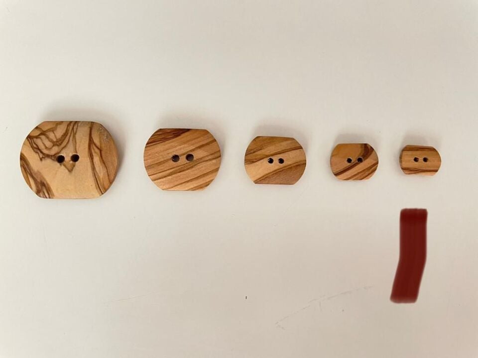 AHŞAP DÜĞME 5 ADET