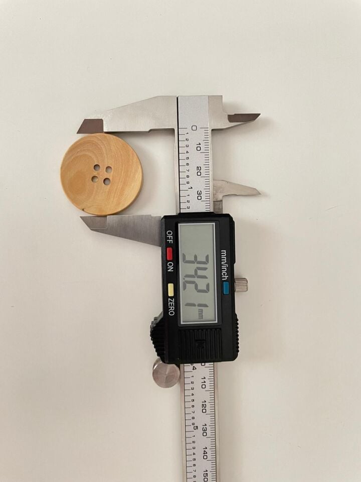 YUVARLAK AHŞAP DÜĞME (3Adet)