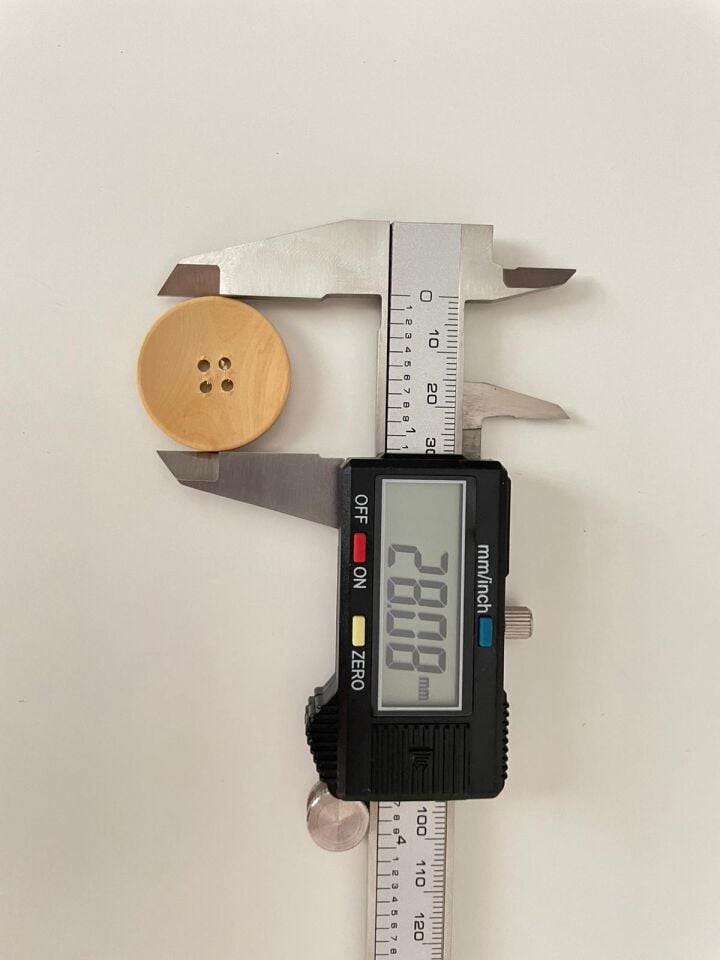 YUVARLAK AHŞAP DÜĞME (5Adet)