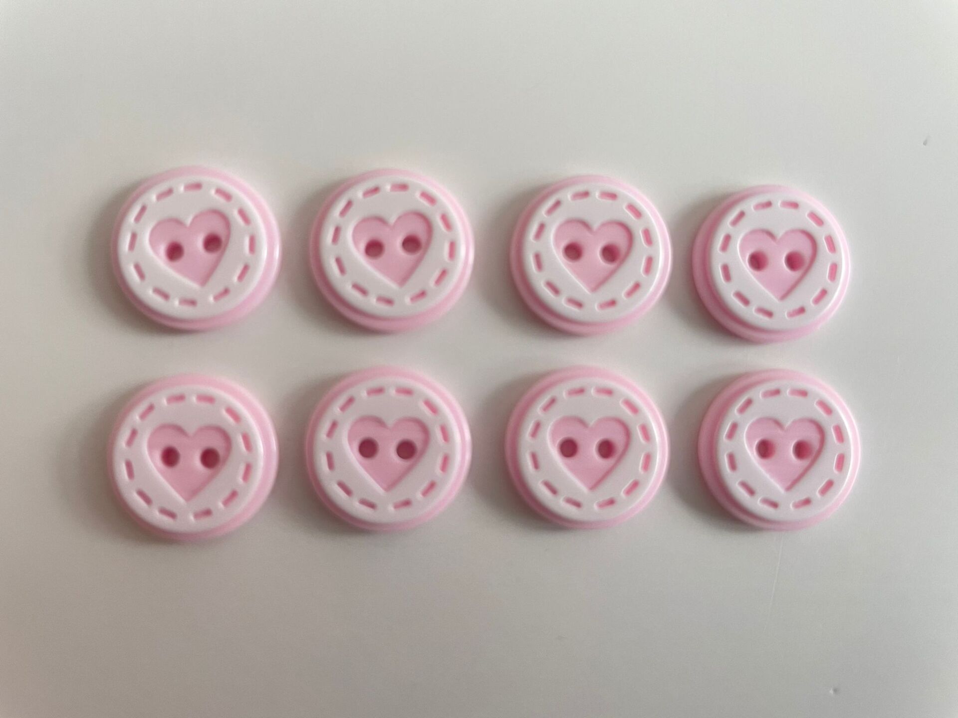 KALP DÜĞME AÇIK PEMBE 8'Lİ