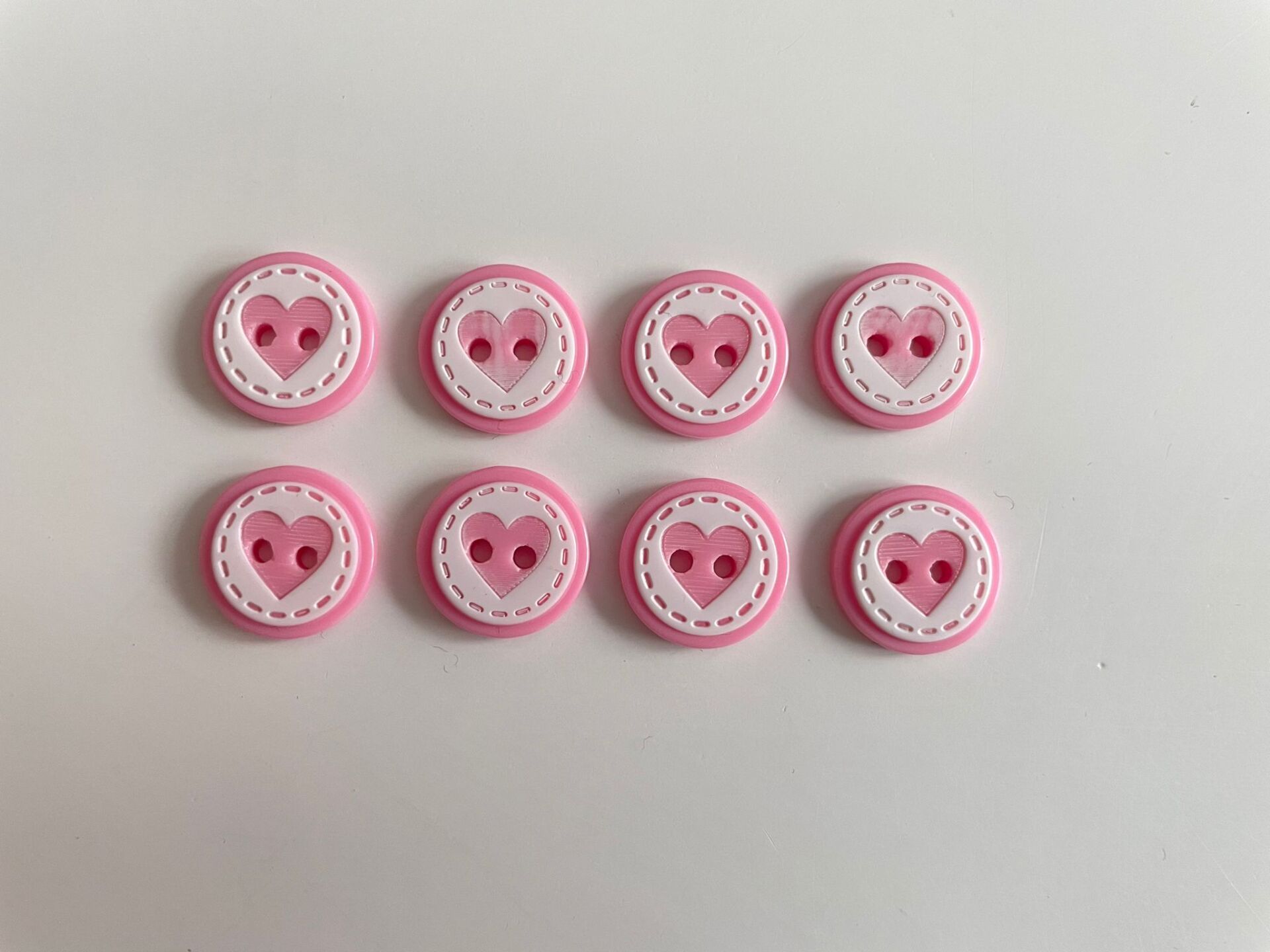 KALP DÜĞME PEMBE 8'Lİ