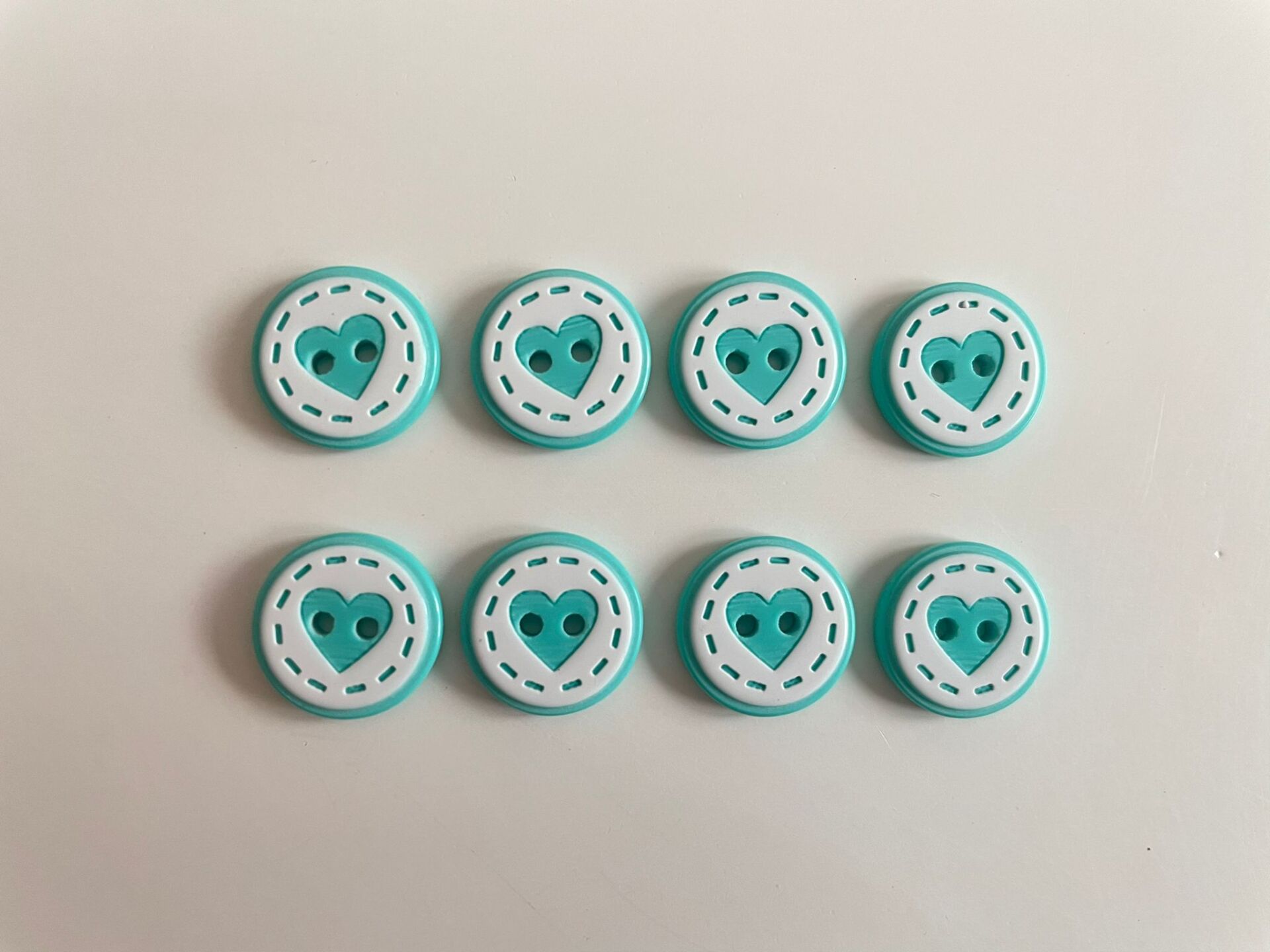 KALP DÜĞME TURKUAZ 8'Lİ