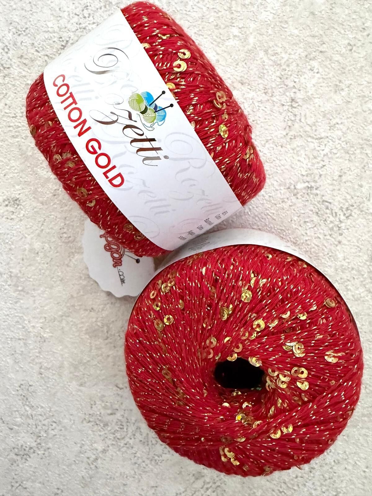 ROZETTİ COTTON GOLD KIRMIZI  ALTIN 1092