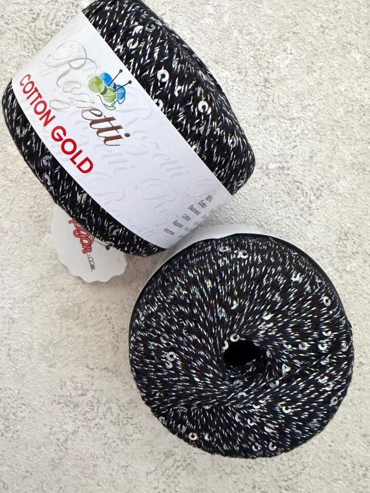 ROZETTİ COTTON GOLD SİYAH GÜMÜŞ 1097
