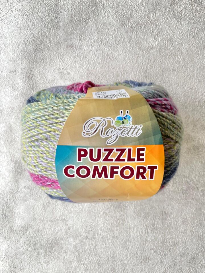 ROZETTİ PUZZLE COMFORT PEMBE LACİVERT 235-06