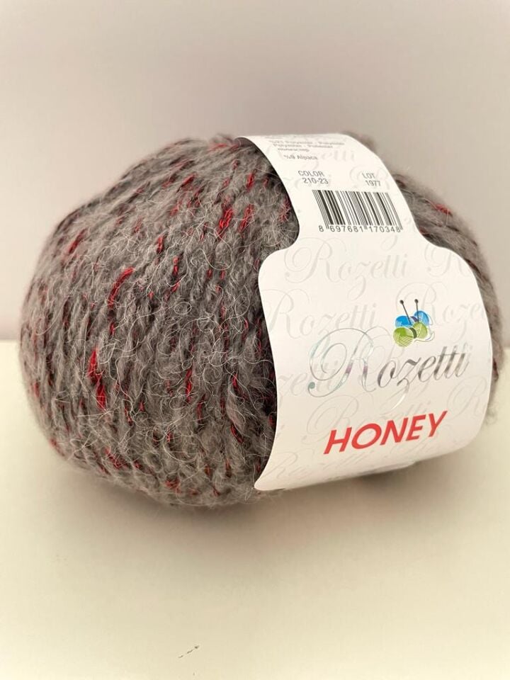 ROZETTİ HONEY KIRMIZI GRİ 21023