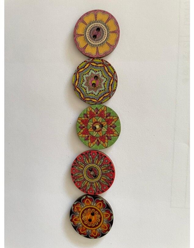 MANDALA DÜĞME 2,5 CM 05012