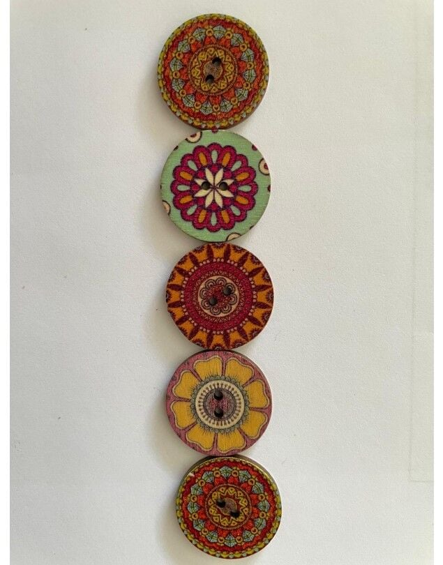 MANDALA DÜĞME 2,5 CM 05014