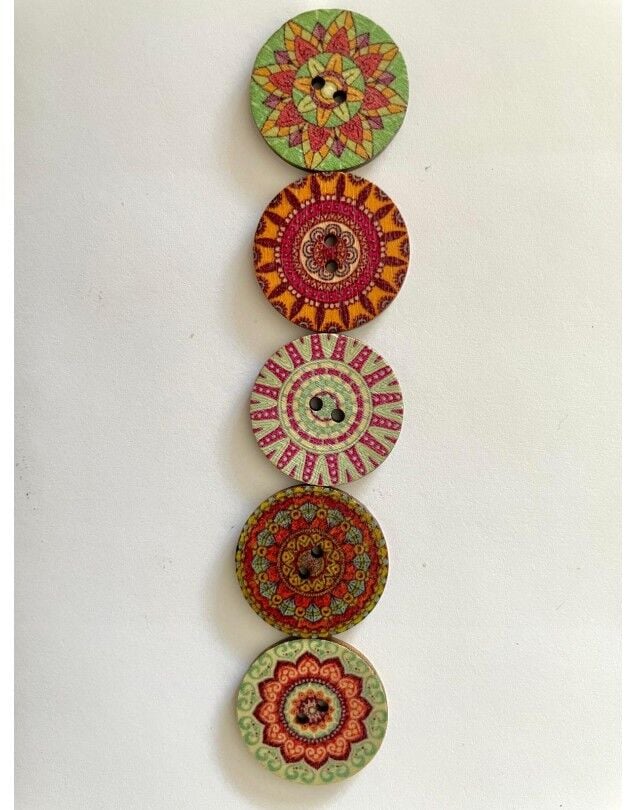 MANDALA DÜĞME 2,5 CM 05015