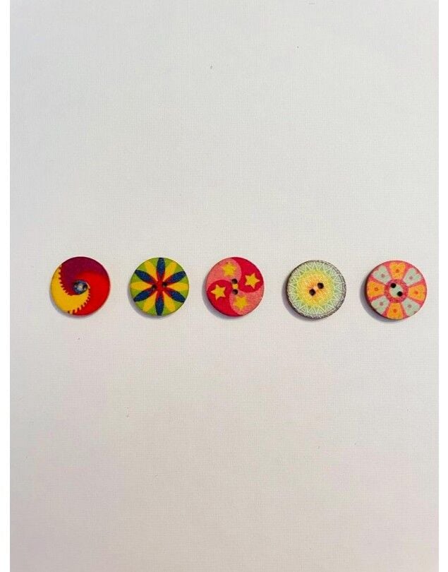 MANDALA DÜĞME 5 ADET