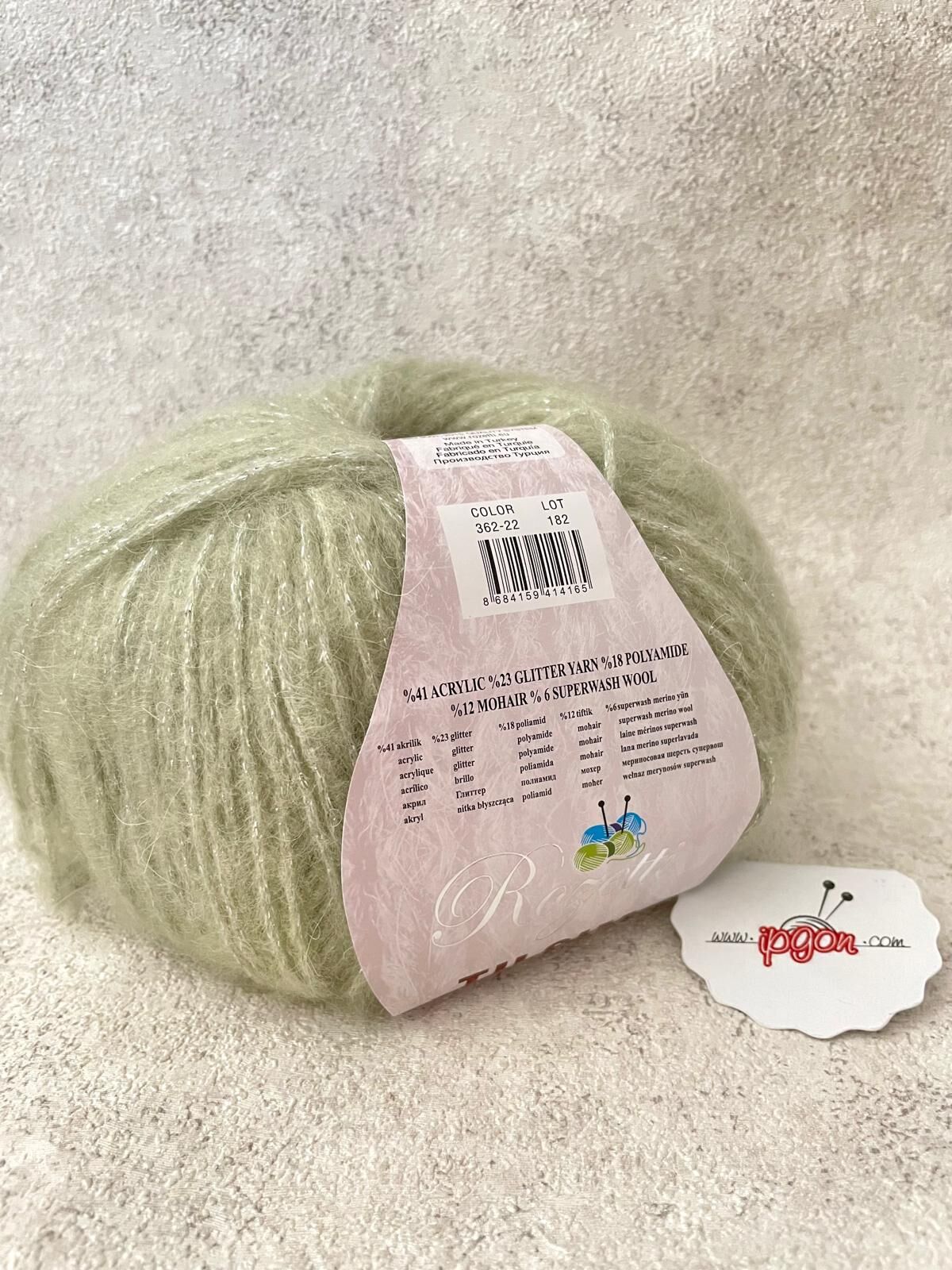 ROZETTİ TILSIM  AÇIK YEŞİL 362-22
