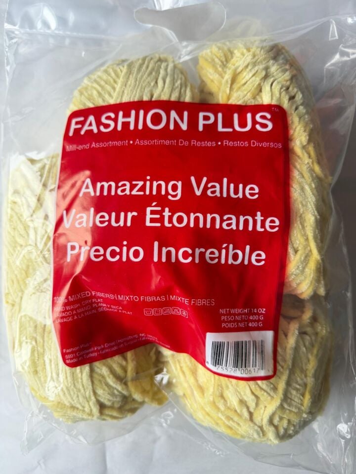 FASHION PLUS KADİFE SARI 345 GR NO:380