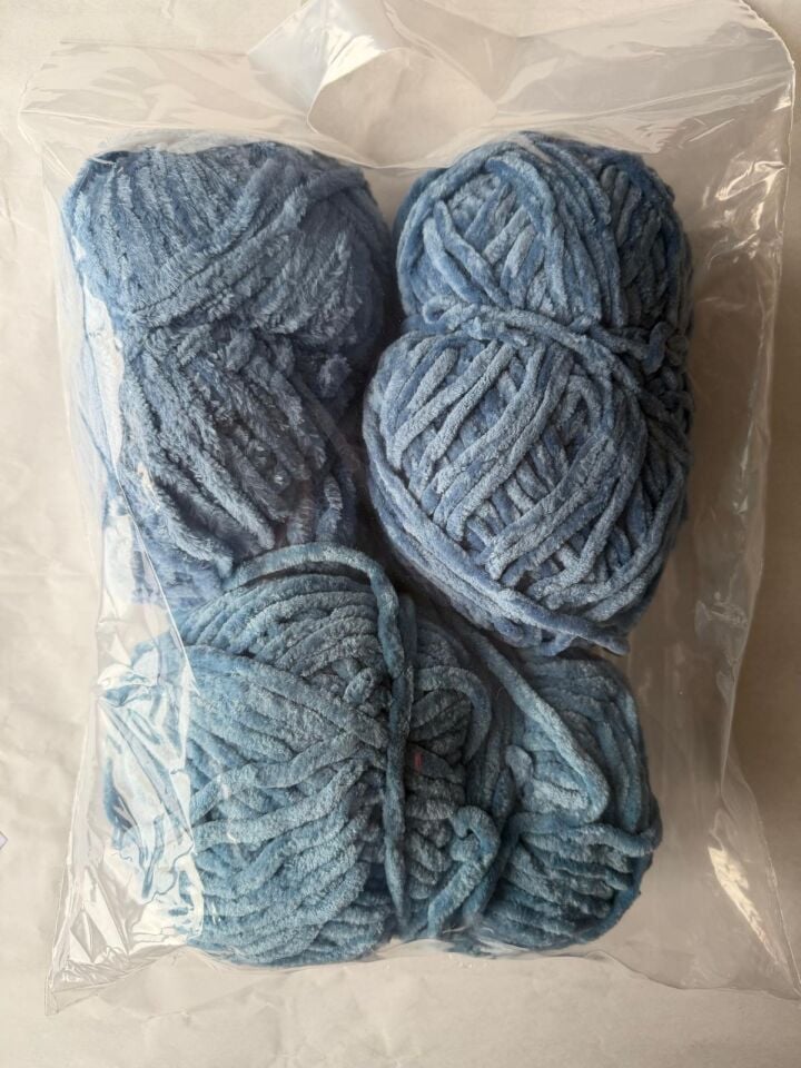 FASHION PLUS KADİFE 500 GR MAVİ NO 393