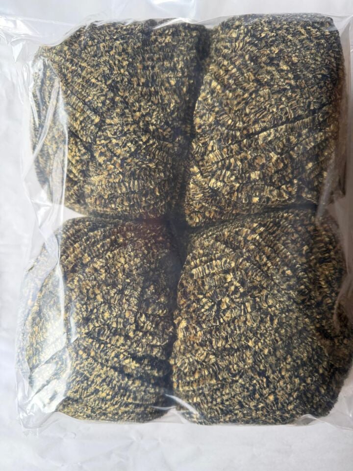 FASHION PLUS KADİFE 660 GR SİYAH SARI  NO 402