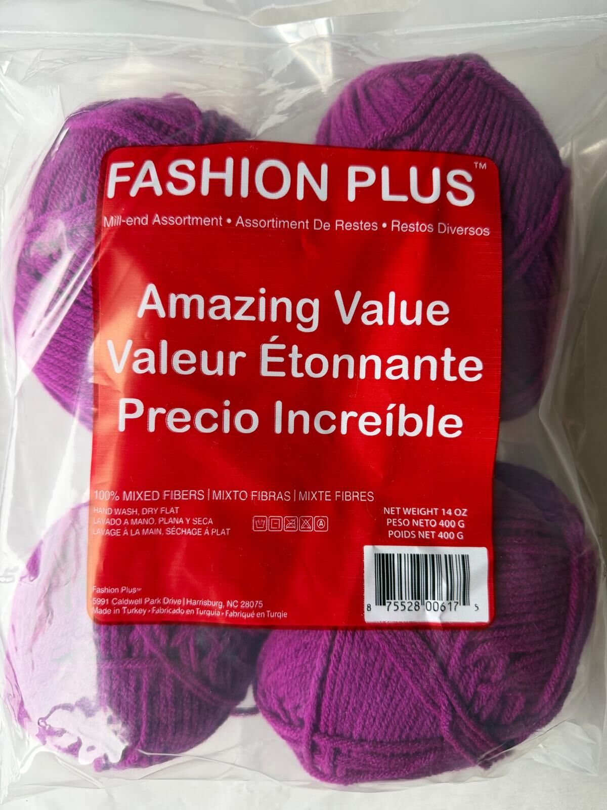 FASHION PLUS 400 GR MOR NO 423