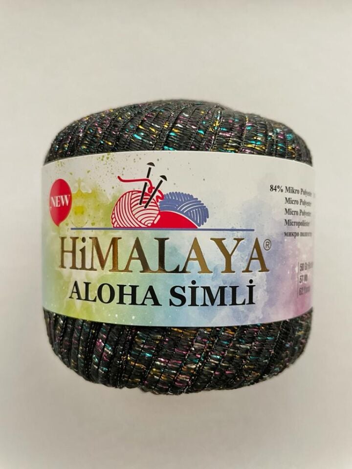 ALOHA SİMLİ RENKLİ SİYAH 12806