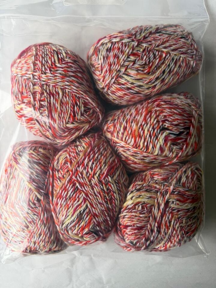 FASHION PLUS 390 GR EBRULİ KIRMIZI SARI NO 436