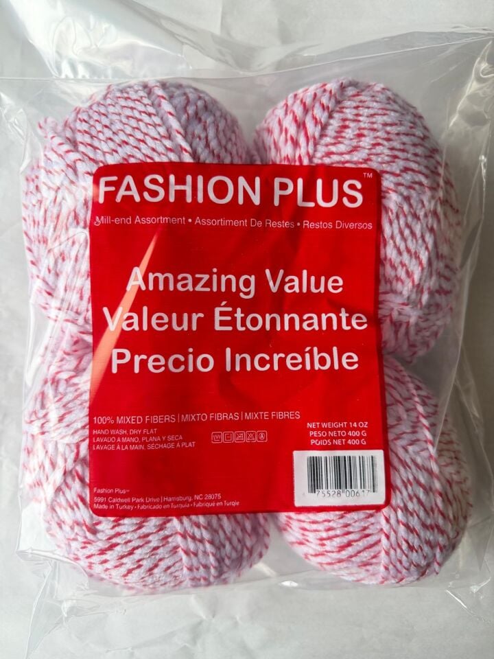 FASHION PLUS 460-500 GR KIRMIZI BEYAZ NO 439