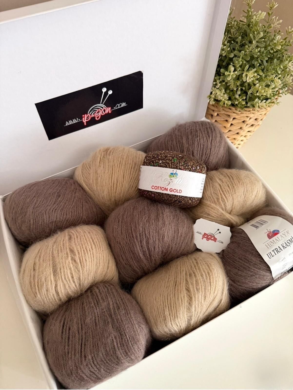 KUTU SETİMİZ HİMALAYA ULTRA KAŞMİR & ROZETTİ COTTON GOLD 43