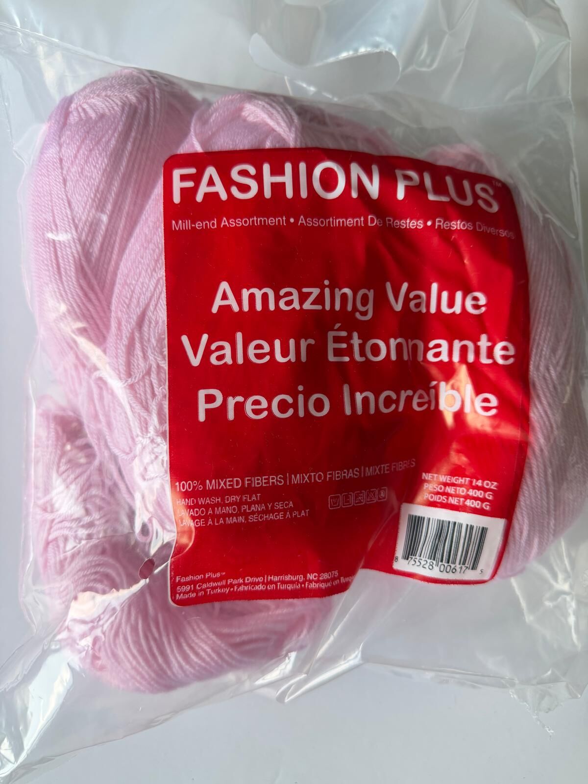 FASHION PLUS PEMBE 350 GR NO:482