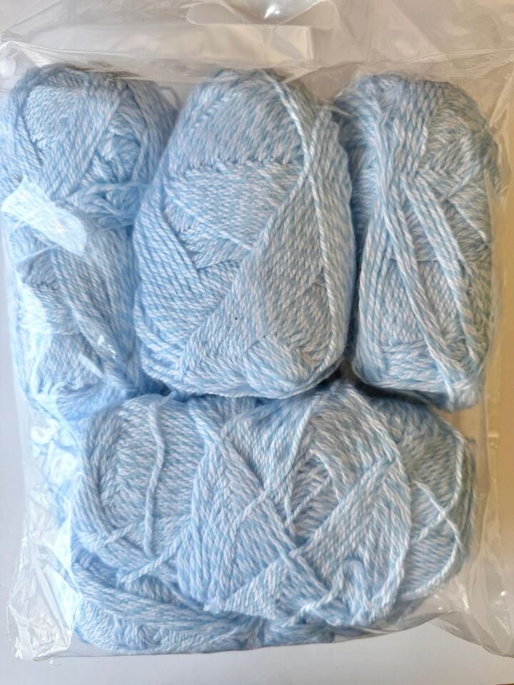 FASHION PLUS MAVİ BEYAZ EBRULİ 530 GR NO:486